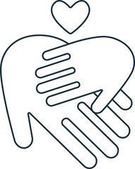 Obraz premium Helping children icon. Monochrome simple sign from donation collection. Helping children icon for logo, templates, web design and infographics.