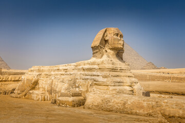 Fototapeta na wymiar The famous Sphinx in Egypt