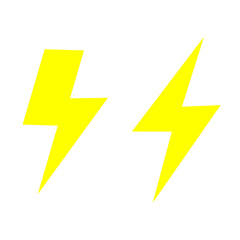 Illustration of yellow thunder.
Business icon to come up with an idea.