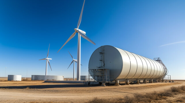 Renewable energy wind turbine generator electric Generative AI