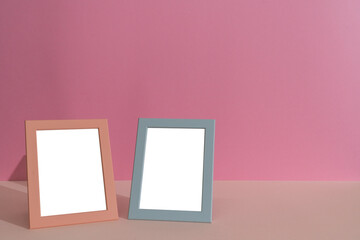 Simple picture frame tool on a light pink and beige background Image 02 - Used in combination with various products