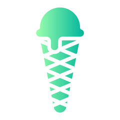 ice cream gradient icon