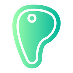 meat gradient icon