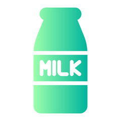 Fototapeta premium milk gradient icon