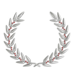 Silver laurel icon illustration.
Award, prize, rank, ranking.