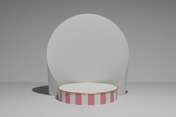 gift, happy, heart, holiday, illustration, layout, love, minimal, modern, mothers day, pedestal, pink, platform, podium