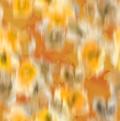 Abstract Blurred Florals Silhouettes Brush Effect Ombre Roses Seamless Pattern Textured Background Trendy Fashion Colors Perfect for Allover Fabric Print