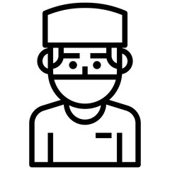 doctor line icon,linear,outline,graphic,illustration