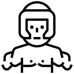 wrestler line icon,linear,outline,graphic,illustration