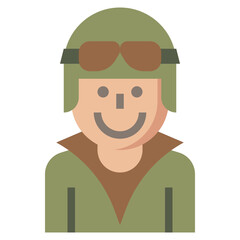 pilot line icon,linear,outline,graphic,illustration