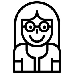 user line icon,linear,outline,graphic,illustration