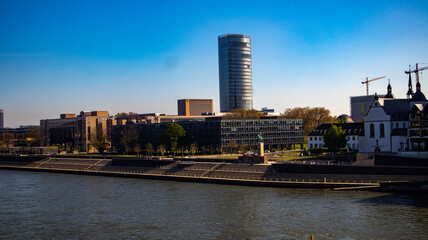 Cologne over the Rhine River, Germany