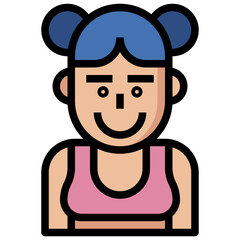 profile line icon,linear,outline,graphic,illustration