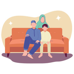 Celebrate Eid Al-Adha  Color 2D Illustrations