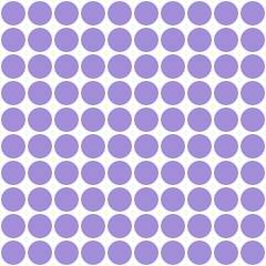 Seamless pattern with colorful polka dots on a white background