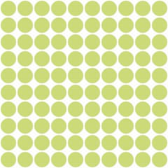 Seamless pattern with colorful polka dots on a white background