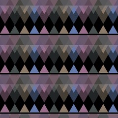 Triangle pattern. Seamless pattern background from a variety of multicolored triangles.