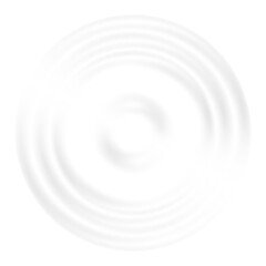 Obraz premium Water ripple effect top view. Realistic caustic drop or sound wave splash effect, concentric circles in puddle. Vector round wave surface