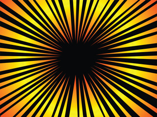 Fototapeta premium Comic book speed lines set, explosion effect. Abstract radial zoom speed light, motion background. Mega speed frame. Vector illustration on white background
