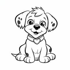 dog, cartoon, animal, puppy, pet, illustration, vector, cute, fun, art, happy, brown, drawing, canine, funny, isolated, tail, white, cat, labrador, comic, character, mammal, fur, ears