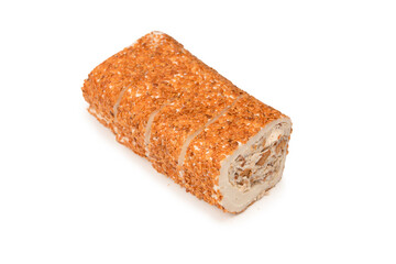 Sweet roll with nuts, turkish sweets.