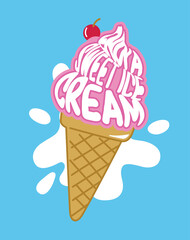 ENJOY A SWEET ICE CREAM