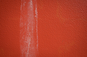 efflorescence, stain on the concrete wall white sediment formed on surfaces with component of...