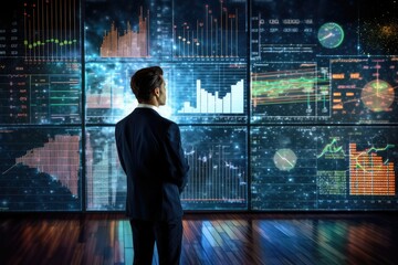 Fototapeta premium Analyst interpreting complex financial data