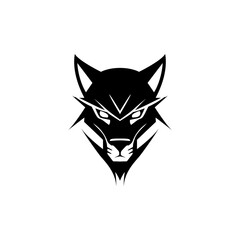 wild lynx simple animal symmetrical logo vector illustration template design