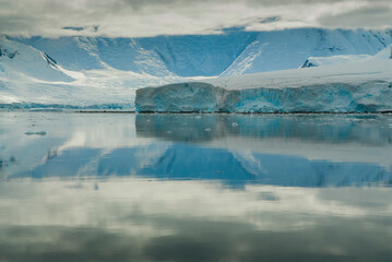 Antarctic glacier landscape , Near Port Lacroix, Antartica.