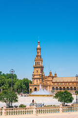 Fototapeta na wymiar Plaza de España Sevilla Spain