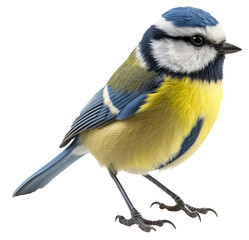common great tit isolated on the transparent background PNG. AI generative. - obrazy, fototapety, plakaty