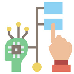 mandatory guides line icon,linear,outline,graphic,illustration
