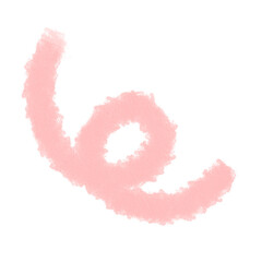 Hand-drawn Cute pink line, shape, strokes, curve, Decoration and elements design in doodle style