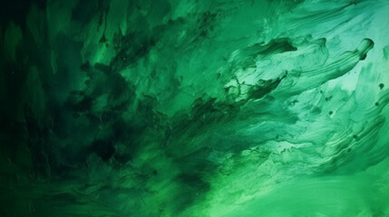 Fototapeta na wymiar Splashes of green paint. Generative AI