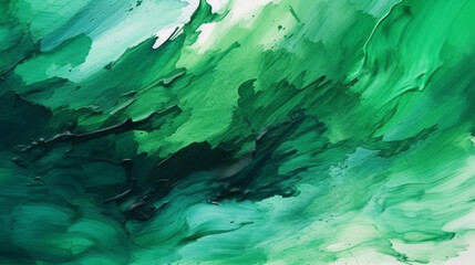 Splashes of green paint. Generative AI