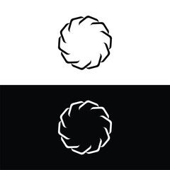 Circle vector logo template illustration