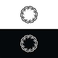 Circle vector logo template illustration