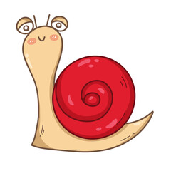 funny snail cartoon