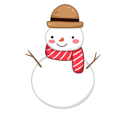 snowman with hat