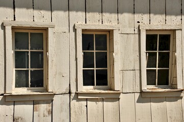 old wooden window with shutters