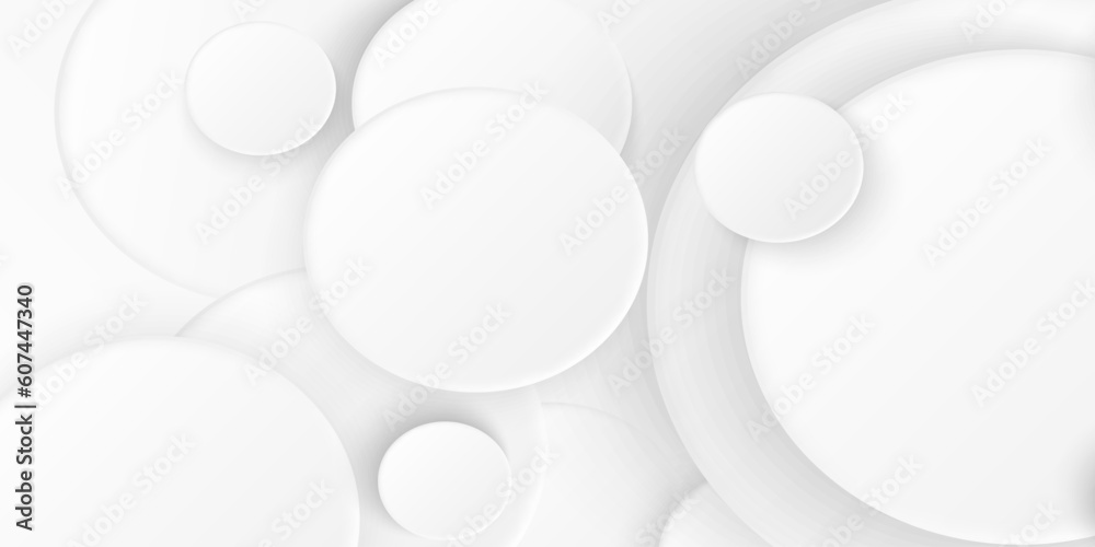 Poster Neomorphism abstract background with geometric shapes and shadow