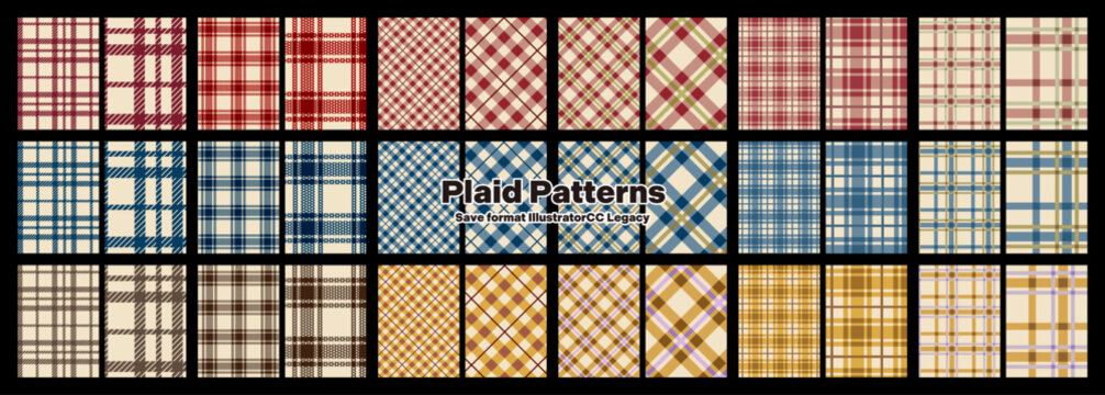 チェック パターン Plaids ベクター