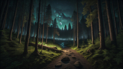 forest night 