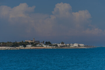 Sea shore at Puglia in Italy.