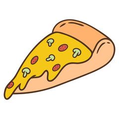 illustration of a slice of pizza