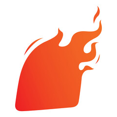 fire hot sale tag design symbol