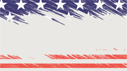 4th of july indenpendent day of united state background grunge style with american flag © izzul fikry (ijjul)