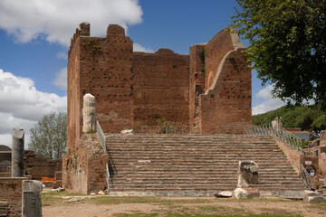 Roman Capitolium Temple at Ancient Ostia, Rome