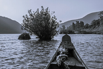 boat on the river